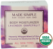 Organic Vegan Lavender Grapefruit MOISTURIZER For ALL Skin Types