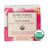 Organic Vegan Milk Thistle Rosemary FACE SCRUB for Sensitive/Mature Skin