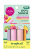 Eos 100% Natural Lip Balm Set - Tropical Variety Pack, 0.14 oz, Pack of 4