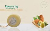 BeNat Reassuring Natural Soap Bar with Built-in Loofah Exfoliator & Rope, 3.53oz - Nourishing Wheat