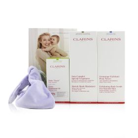 Clarins Beautiful Pregnancy Set: Stretch Mark Minimizer 200ml+ Exfoliating Body Scrub 200ml+ Body Treatment Oil-Tonic 100ml