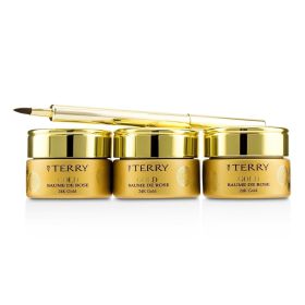 24K Gold Baume De Rose Trio Deluxe Lip Balm Jewels (1x White Gold 10g, 1x Gold 10g, 1x Rose Gold 10g)