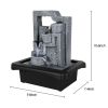 Tabletop Water Fountain with Led Light 10.6inches