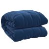 Weighted Blanket Blue Brushed polyester microfibre Twin