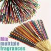 170pcs Incense Sticks with Essential Oils, Natural Fragrance for Home, Yoga, Camping, Vacation - Green, Orange, Pink