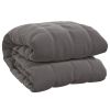 Weighted Blanket Gray 100% brushed polyester microfiber