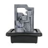 Tabletop Water Fountain with Led Light 10.6inches