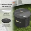 Cold Plunge Tub, Portable Ice Bath with Thermo Lid for Athletes' Recovery, Black