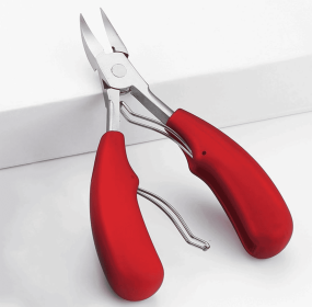 Podiatrist's Toenail Clippers For Thick  And Ingrown Toenails (Color: Red)