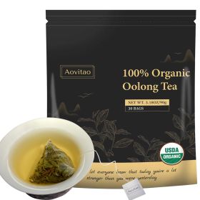 AOVITAO's Detox Cleanse Tea Natural Herbal Tea Bags Oolong Leaf For Lung Cleanse Congestion Relief and Gut Health Support (Option: 30Count-Unflavored)