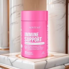 AOVITAO Herbal Immune Defense Immunity Vitamins Booster And Mushroom Supplement (Option: Immune Defense-60Count)
