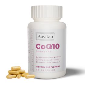 AOVITAO CoQ10 For Women Female Q10 Antioxidants Detox Menopause Immuse 200mg 30 Veg Non-GMO And Gluten Free Immune Supplement (Option: 30Counts-Unflavored)