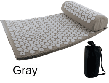 Yoga Massage Mat With Acupressure Relief (Color: Grey, Ships From: China)