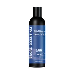 Broad Essentials CBD Bath Oils (Scent: MaxRelief Plus | 1800mg (For Extreme Pain))