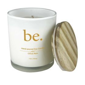 Broad Essentials CBD Candles - Citrus Rain (size: 10oz Glass Tumbler w/ 700mg)